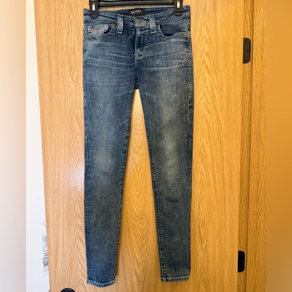 Big Star Alex Skinny Jeans Size 26 Stretch Medium Wash Mid Rise